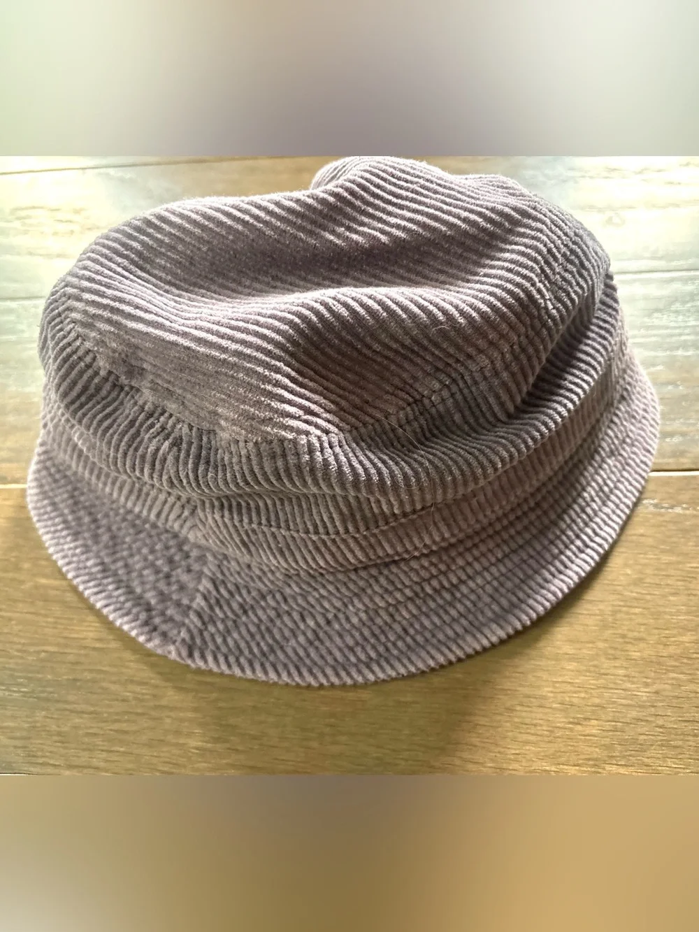 Y2K Urban Outfitters Retro Gray Lavender Purple Corduroy Cotton Bucket Hat